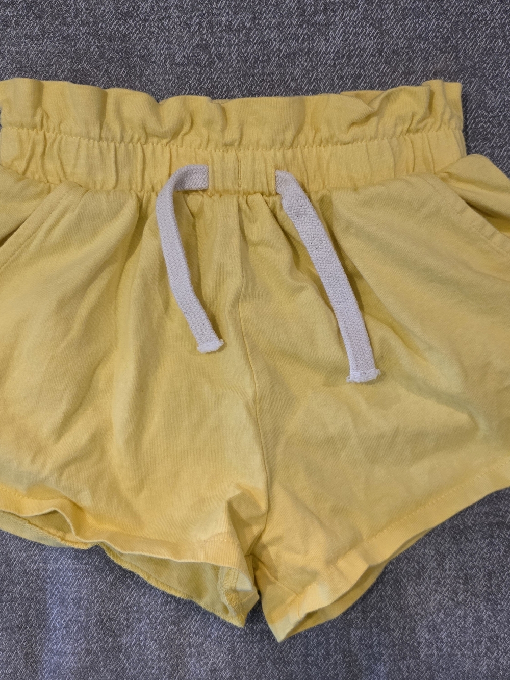 Zara Girls Sunny Yellow Elastic-Waist Shorts